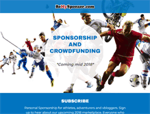 Tablet Screenshot of bemysponsor.com